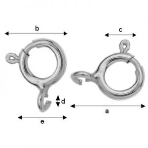 Spring Ring Clasp, AM 5,5 TLMA