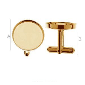 Cufflinks, Jewelry Findings,  FMG 18MM CUFFLINKS