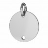Round Pendant, 2 holes, Engraving, BL 2 - 12 MM / 0,80 2H
