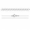 Curb Chain, Silver Chains, (38-80 cm), PDS 35