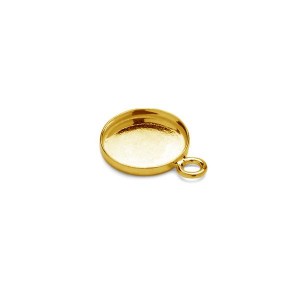 Anhänger Basis, 10mm, Gießharz, Schmuckteile, CON 1 FMG-R 1,1x10 mm