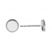 Ohrstecker, Gießharzschmuck, Schmuckteile, FMG 6 MM KLS - 1,30 MM