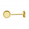 Ohrstecker, Gießharzschmuck, Schmuckteile, FMG 6 MM KLS - 1,30 MM