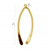 Pendant Bail, Jewelry Findings, KRP 58 (88616)