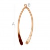 Pendant Bail, Jewelry Findings, KRP 58 (88616)