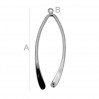 Pendant Bail, Jewelry Findings, KRP 58 (88616)