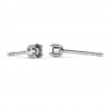 Korvakorupohja, 3mm, zirkonia, korvakoruosat, ZIRC  3MM ROUND KLSG