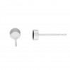 Ohrstecker, Gießharzschmuck, Ohrringteile, 4mm,  FMG 4 MM KLS - 1,80 MM