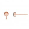 Ohrstecker, Gießharzschmuck, Ohrringteile, 4mm,  FMG 4 MM KLS - 1,80 MM