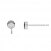 Ohrstecker, Gießharzschmuck, Ohrringteile, 4mm,  FMG 4 MM KLS - 1,80 MM