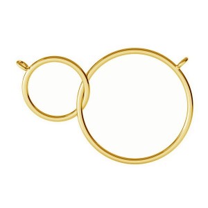 Double Ring Pendant, Jewelry Findings, S-PENDANT 003 Double Ring Pendant, Jewelry Findings, S-PENDANT 003