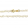 Sydänketju, hopeaketjut, (40-60cm)  SRC 045