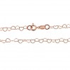 Sydänketju, hopeaketjut, (40-60cm)  SRC 045
