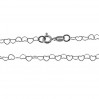 Herzkette, Silberkette, (40-60cm)  SRC 045