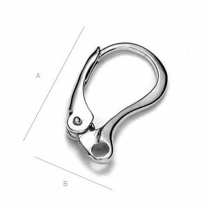Ohrhaken Klapp Brisuren, Ohrringteile, BA 5 Ohrhaken Klapp Brisuren, Ohrringteile, BA 5