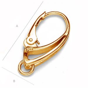 Ohrhaken Klapp-Brisuren, Ohrringteile, BA 16 Ohrhaken Klapp-Brisuren, Ohrringteile, BA 16