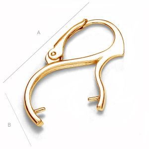 Ohrhaken Klapp Brisuren, Swarovski, BA 17