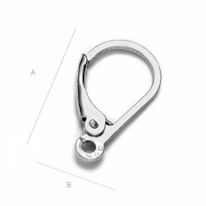 Ohrhaken Klapp-Brisuren, Ohrringteile, BA 19 Ohrhaken Klapp-Brisuren, Ohrringteile, BA 19