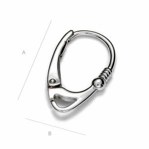 Ohrhaken Klapp-Brisuren, Ohrringteile,  BA  1 V2