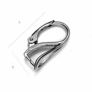 Ohrhaken Klapp Brisuren für Swarovski, Ohrringteile,  BA 23