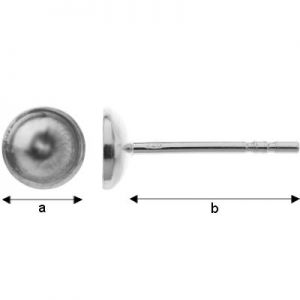 Ohrstecker 5mm, Silberschmuck, Ohrringteile, GWK 5 Ohrstecker 5mm, Silberschmuck, Ohrringteile, GWK 5