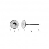 Ohrstecker, Ohrringteile, 4mm, GWP 4