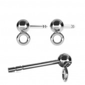 Ohrstecker mit Öse, 3mm, Silberschmuck, STP 3,0