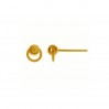 Ohrstecker mit Öse, Ohrringteile, STO 4 (22346)