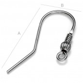Ear Wire, Earring Findings, BO 4