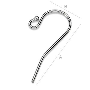Ear Wire, Earring Findings, BO 14 Ear Wire, Earring Findings, BO 14