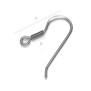 Ear Wire, Fisch Hook, Earring Findings, BO 32 Ear Wire, Fisch Hook, Earring Findings, BO 32
