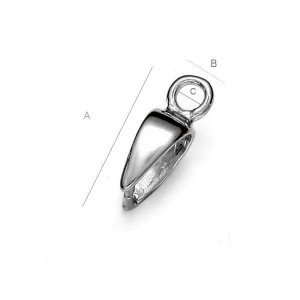 Anh&auml;ngerschlaufe, Schmuckteile, Silberschmuck, KRK 1