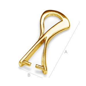 Anh&auml;ngerschlaufe, Silberteile, KRP  7