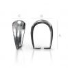 Silver bails for Swarovski - KRW 1