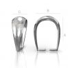 Sterling silber anhängerschlaufe - KRW 3
