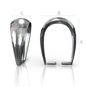 Anhängerschlaufe,Swarovski, Schmuckteile, KRW 4