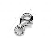 Silver clasp 8 mm - CHP 8,0 SET