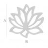 Lotus flower pendant, LK-0771 - 0,50