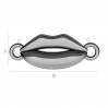 Lippen-Anhänger, Verbinder, Silberschmuck, ODL-00100