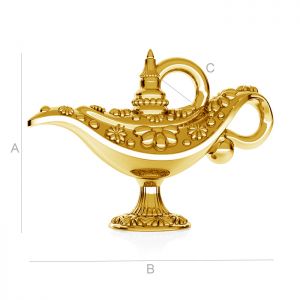 Aladdin Wunderlampe Anh&auml;nger, Silberschmuck,  ODL-00112