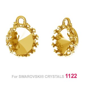 Crown Pendant, Swarovski Rivoli, 8mm ODL-00308 (1122 SS 39) Crown Pendant, Swarovski Rivoli, 8mm ODL-00308 (1122 SS 39)