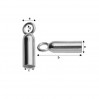 Päätykappale, koruosat, 3,1mm, TW 3,1