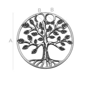 Tree of Life Pendant, Jewelry Findings, LKM-2028 - 0,50 Tree of Life Pendant, Jewelry Findings, LKM-2028 - 0,50