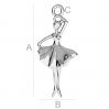 Ballet tänzer anhänger ODL-00181