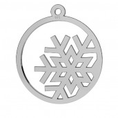 Snowflake Pendant, Silver Jewelry, LKM-2257 - 0,50  (21370)