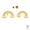 Regenbogen-Ohrstecker, Schmuckteile, LK-2261 KLS - 0,50