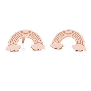 Regenbogen-Ohrstecker, Schmuckteile, LK-2261 KLS - 0,50 Regenbogen-Ohrstecker, Schmuckteile, LK-2261 KLS - 0,50
