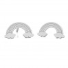 Regenbogen-Ohrstecker, Schmuckteile, LK-2261 KLS - 0,50
