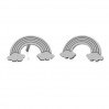 Regenbogen-Ohrstecker, Schmuckteile, LK-2261 KLS - 0,50