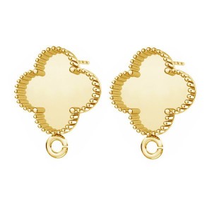 Earring Post with Open Ring, Earring Findings, ODL-00518 KLS 